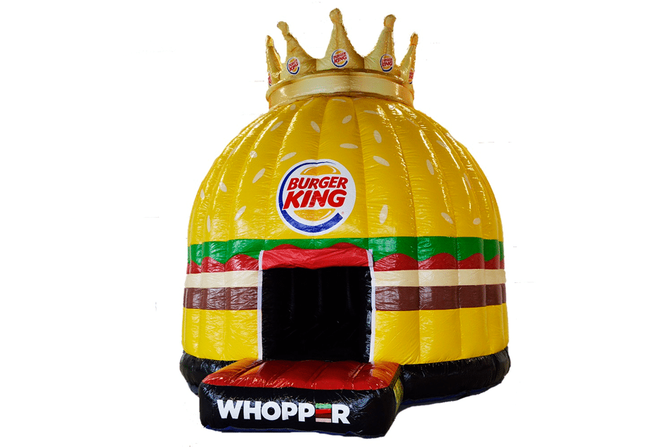 Product afbeelding Burger King Whopper - springkussen dome rond